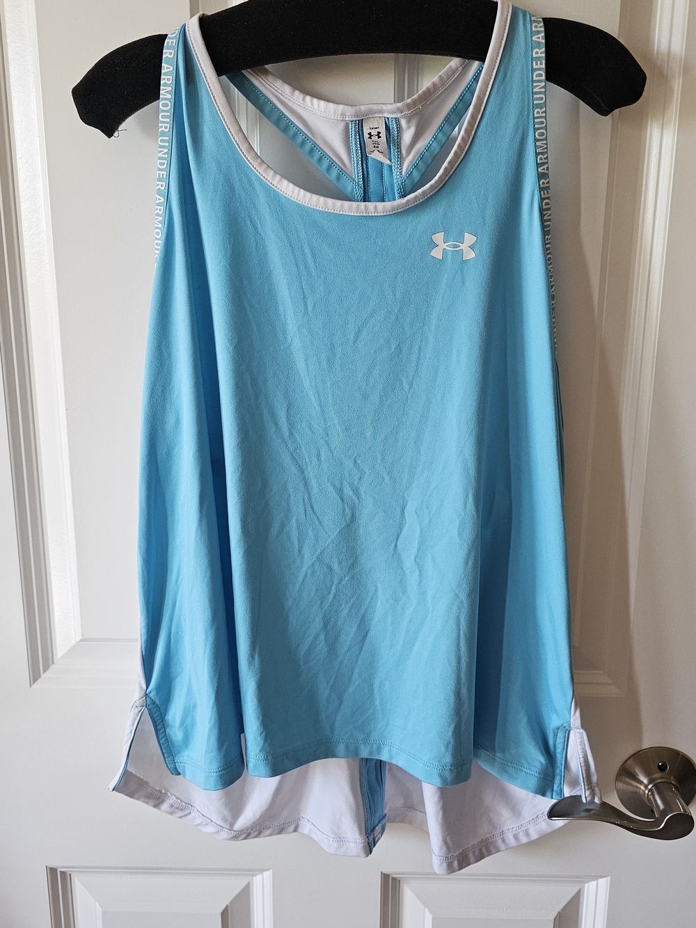Under Armour Light Blue Racerback Tank Top